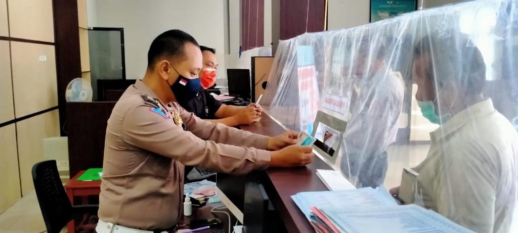 Pelayanan Samsat Sidrap Kedepankan Prtokol Kesehatan