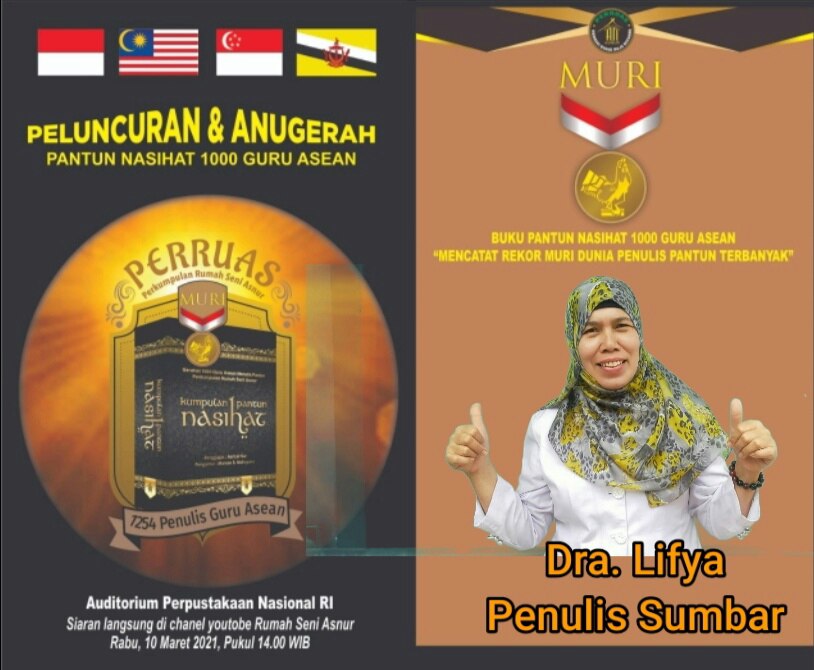 Lifya, salah seorang penulis buku peraih rekor MURI Dunia 'Kumpulan Pantun Nasihat'. (Dok. Istimewa)