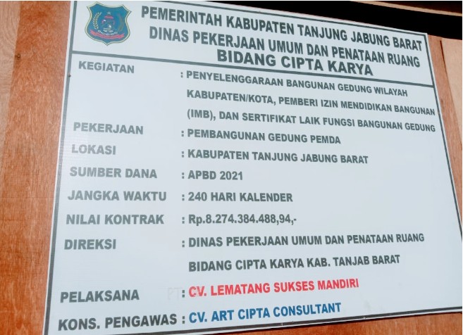 Papan Kerja Kontraktor