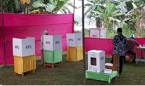 Kotak Pemungutan Suara Ulang Pilgub Jambi. Foto – Felldy