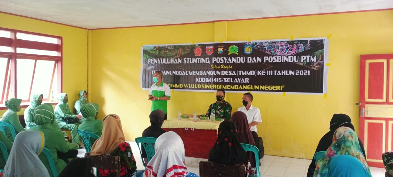 Penyuluhan Stunting Di Lokasi TMMD Ke 111