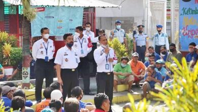 Kalapas Banyuwangi Wahyu Indarto, saat sosialisasi Permenkumham No. 24 Tahun 2021 kepada Warga Binaan