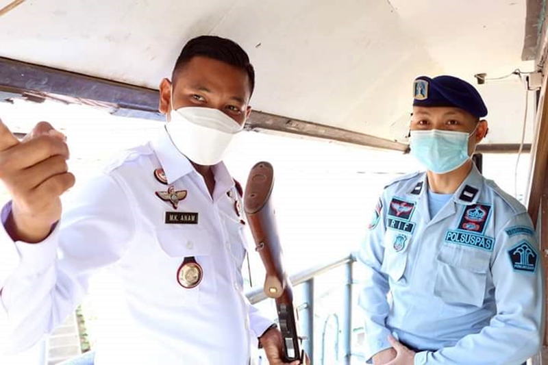 Moh. Khoirul Anam, Kasubsi Keamanan Lapas Banyuwangi saat lakukan sidakenara atas