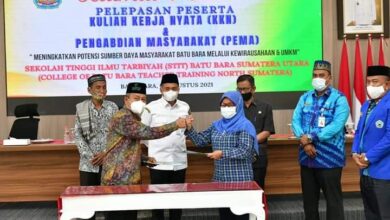 Pihak STIT-BB saat menandatangani MoU bersama Pemkab Batubara