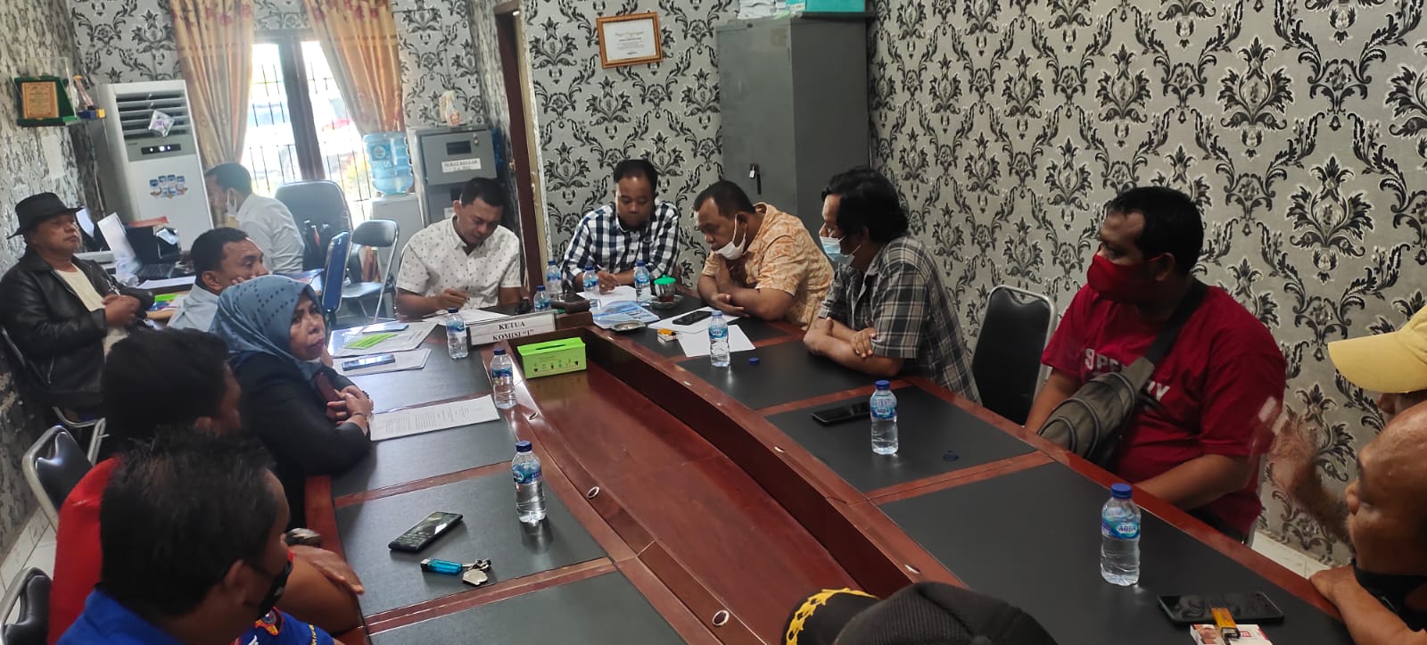 Komisi I DPRD Batubara RDP bersama Komunitas Wappres persoalan temuan Proyek