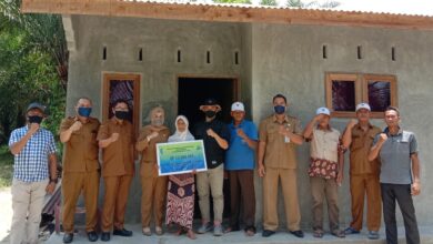 Salah satu rumah warga di Kecamatan Sei Balai yang telah direnovasi melalui bantuan RTLH pada tahun 2020 lalu