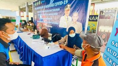 Pelaksanaan Vaksinasi ke-II oleh Dinkes Batubara melalui Puskesmas Labuhan Ruku terhadap WBP Lapas Labuhan Ruku