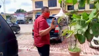 DS Anggota DPRD Batubara usai dipanggil pihak Kepolisian Sat Reskrim Polres Batubara