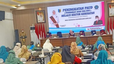 Kadis Kesehatan drg. Wahid Khusyairi, MM saat memberikan pemahaman di sektor Kesehatan Peningkatan PAUD.