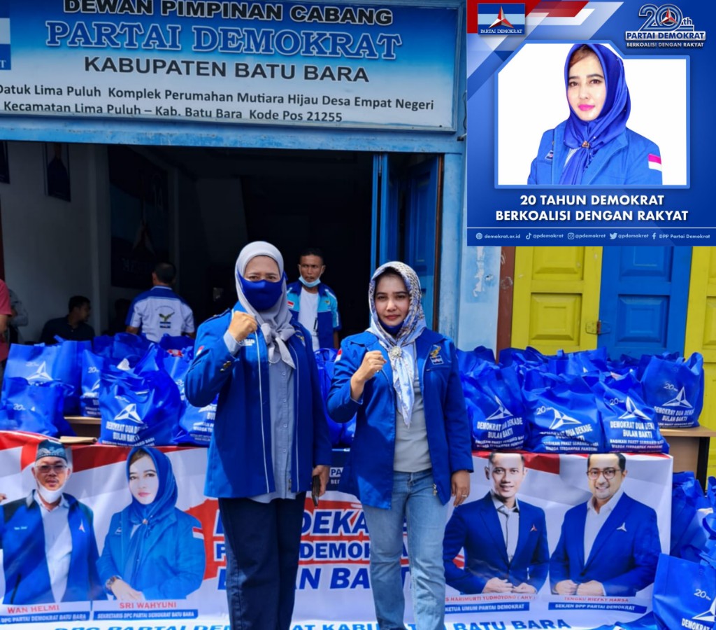 Sekretaris DPC Partai Demokrat Sri Wahyuni yang juga Ketua Fraksi Dewan dari Partai Demokrat Kabupaten Batubara