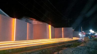 Taman Kota Tanjung Tiram APBD T.A 2021 yang terletak di Simpang Empat Desa Mesjid Lama Kecamatan Talawi.
