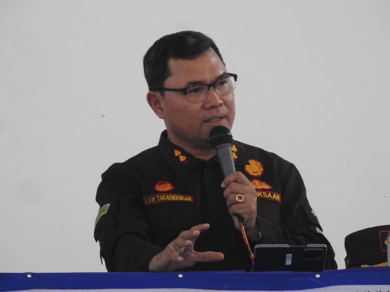 Kajari Buton Saat sosialisasi 3 La