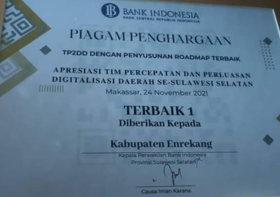 Piagam Penghargaan Terbaik 1