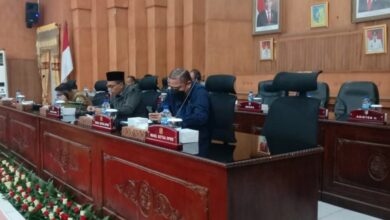 Rapat Paripurna DPRD Batuba sebelum penyampaian akhir Reses tiap Dapil. (FTR-BB/01)