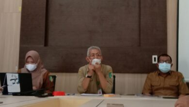 Kepala Dinas Kesehatan Batubara drg. Wahid Khusyairi saat pers rilist capaian vaksinasi di Kabupaten Batubara, (FTR-BB/01)