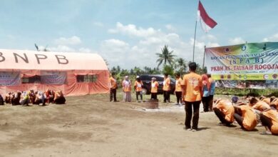 Peserta saat menjalani Program Satuan Pendidikan Aman Bencana (SPAB), Minggu (7/11/21)