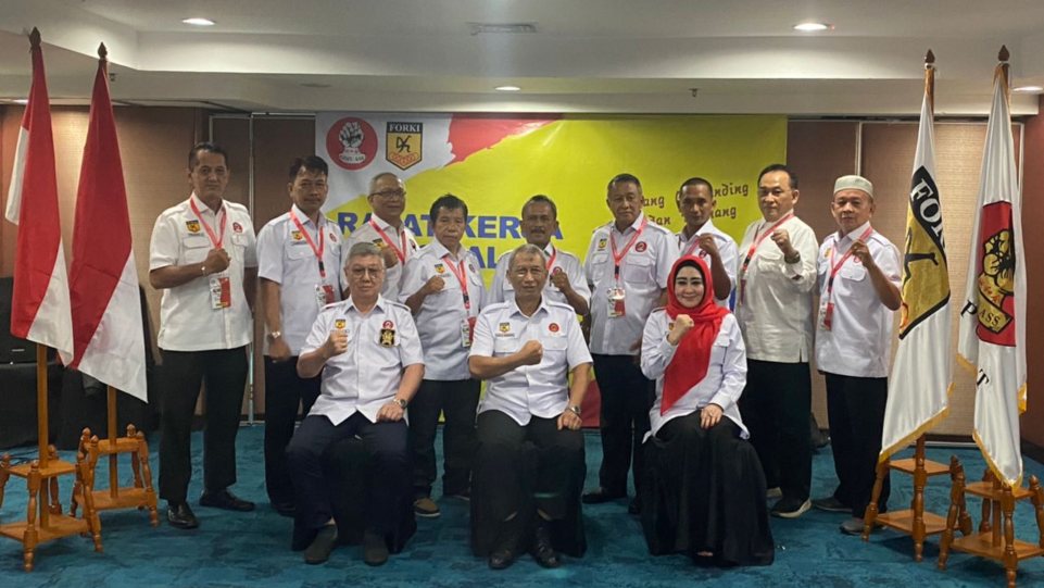 Foto bersama di Rapat Kerja Nasional (Rakernas) Goju Ryu Karate-Do Association 2021. (Dok. Goju-Ass Indonesia)