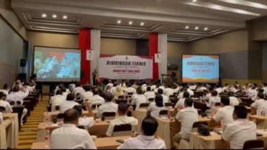 Diskusi Sumatera Utara Outlook 2022 membahas isu tentang Ekonomi oleh Gerindra Sumut dengan mrngundang sejumlah tokoh saat berlangsung di Hotel Santika Dyandra Medan. (Doc; Ist)