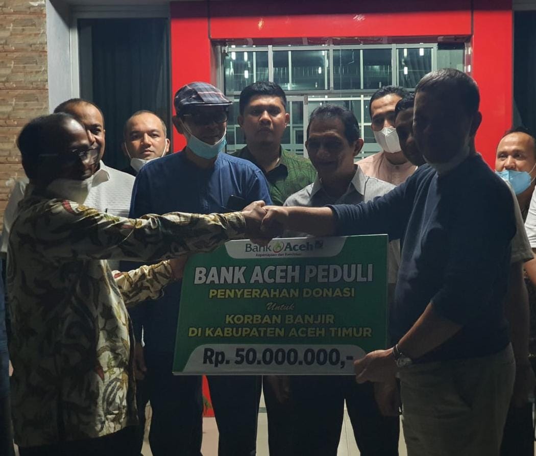 Bank Aceh Syariah salur donasi untuk korban Banjir Aceh Timur 