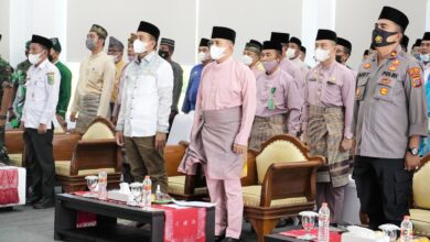 Ketua DPRD Batubara M. Syafi'i, SH, Bupati Batubara Ir. Zahir M. Ap didampingi unsur Forkopimda lainnya saat pembukaan MTQ ke XV tingkat Kabupaten.