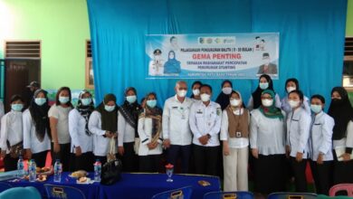 Dinkes PPKB Batubara disela kegiatan GEMA PENTING MEMBARA.