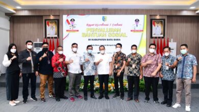 Pemkab Batubara bersama Komisi III dan stakeholder terkait usai melakukan Rakor Penyaluran Bansos.