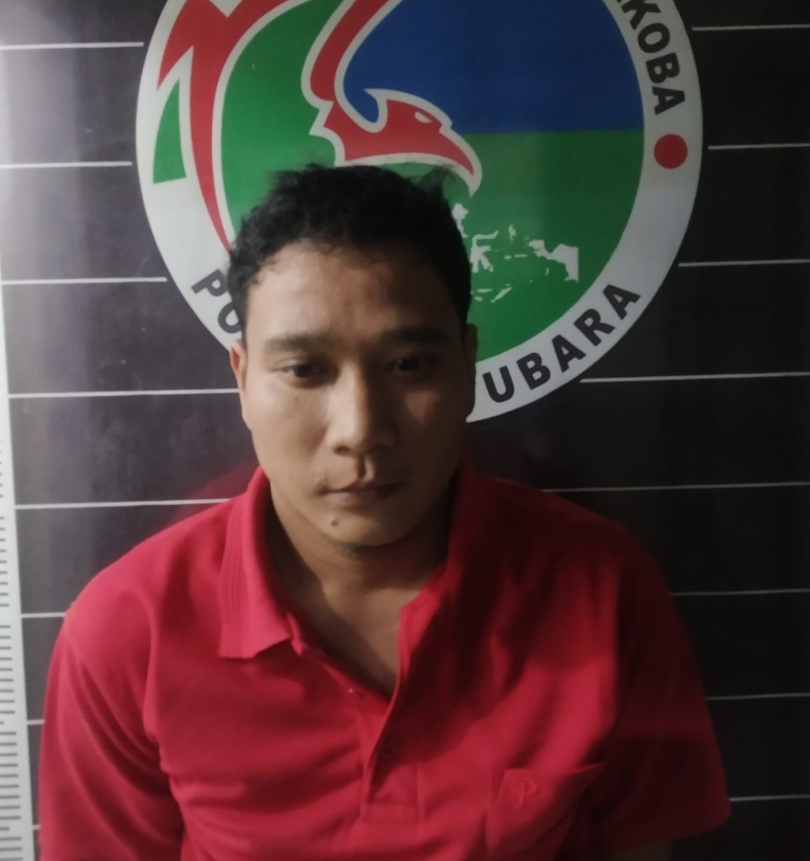 Tersangka Turnip diamankan Satres Narkoba Polres Batubara yang disergap kedapatan membawa Narkotika jenis Shabu.
