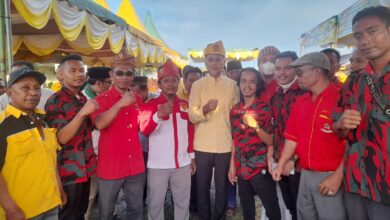 Wakil Gubernur Sumatera Utara H. Musa Rajekshah S. Sos, M. Hum bersama Bakorcab Fokusmaker Kabupaten Batubara saat mengikuti acara Tabliq Akbar Peringatan Tahun Baru Islam 1 Muharram 1444 H.