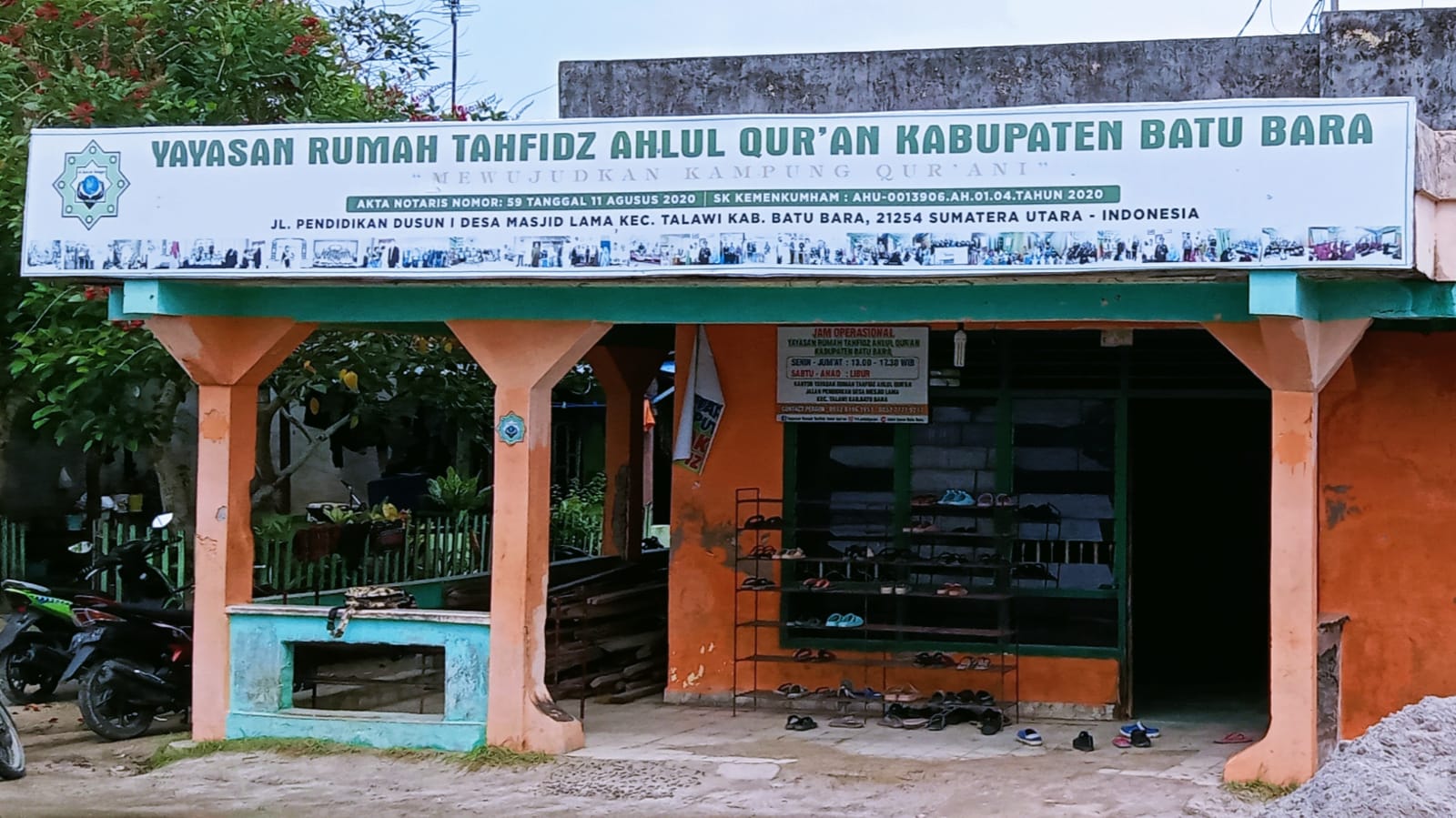 Yayasan Rumah Tahfidz Ahlul Qur'an (YRTAQ) di Desa Masjid Lama Kecamatan Talawi Kabupaten Batubara. (Doc; Ist)