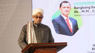 Suasana Dialog Kebangsaan BNPT RI bersama YHPB dengan PT Pegadaian pada Rabu 25 Januari 2023 di Hotel Savoy Homann, Bandung, Jawa Barat. (Dok. BNPT)