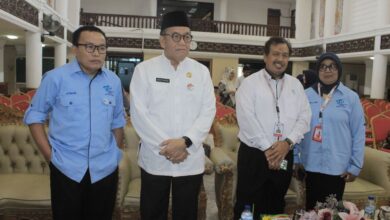Suasana acara pengukuhan Kepengurusan Perhimpunan Periset Indonesia (PPI) Provinsi Sumatera Barat, Jumat 10 Februari 2023 di Aula Kantor Gubernur Sumatera Barat, Padang. (Dok. Muhammad Fadhli)